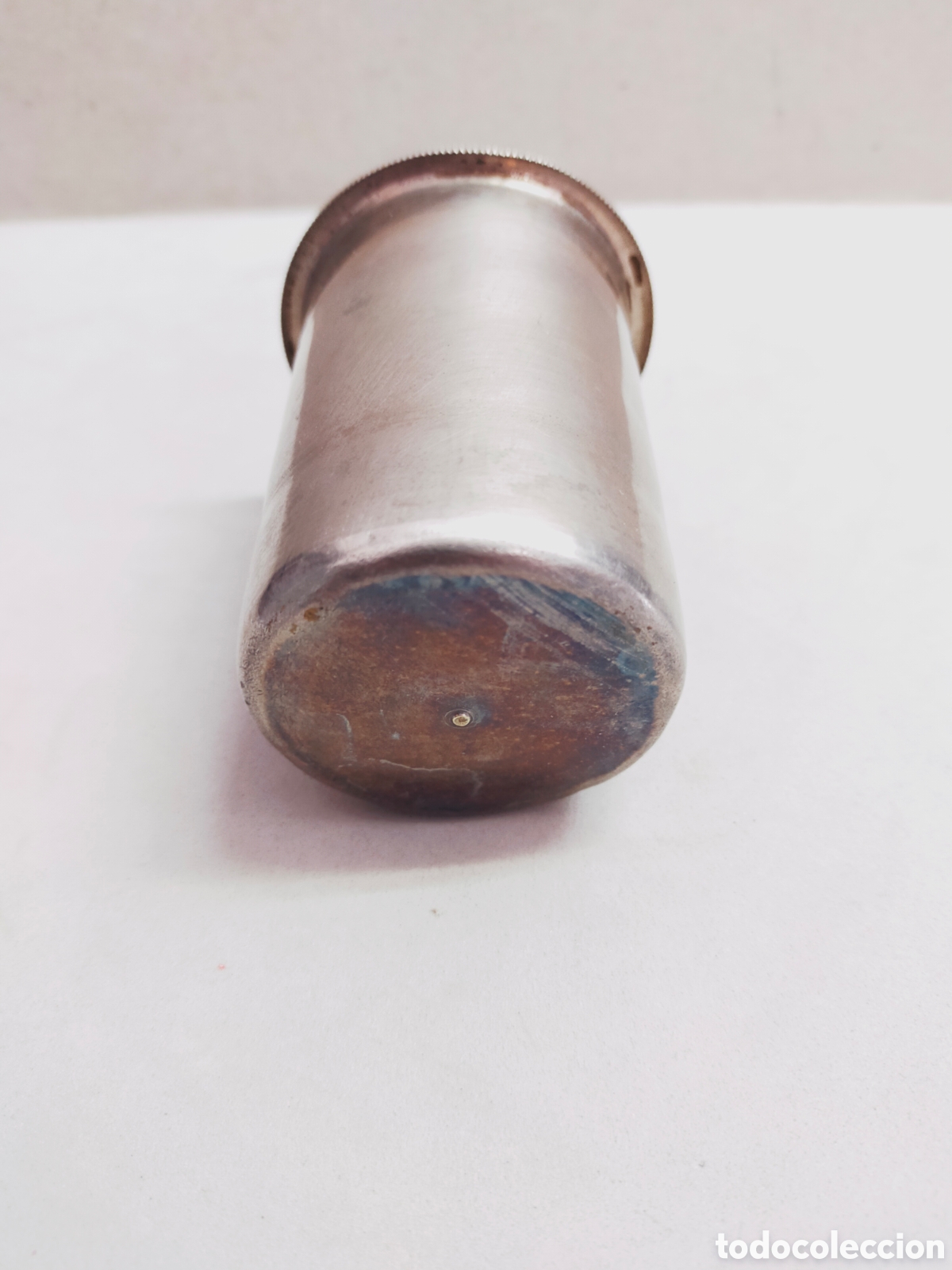 Antig&uuml;edades: VASO DE METAL PLATEADO. 7,5 CM. - Foto 4