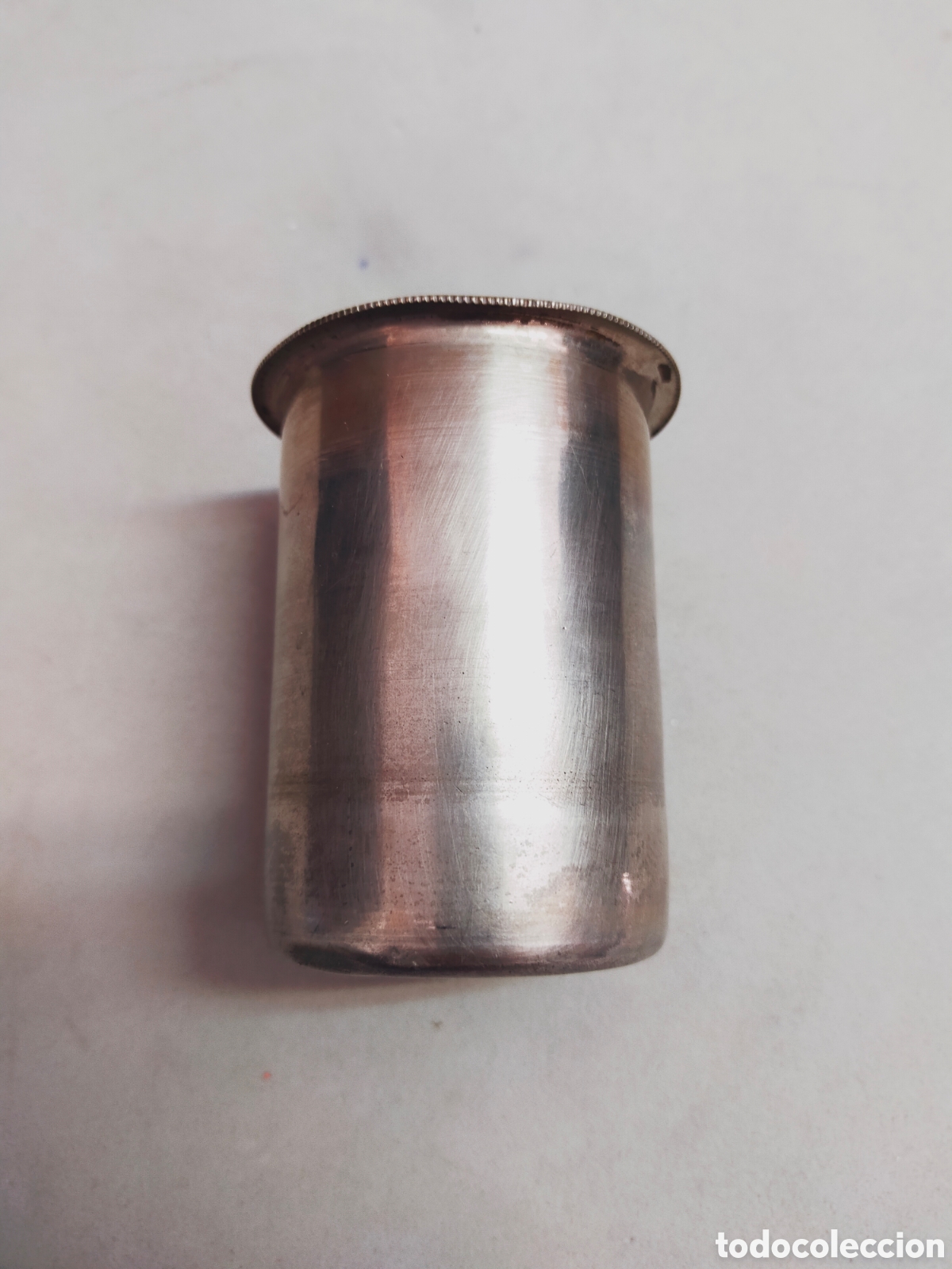 Antig&uuml;edades: VASO DE METAL PLATEADO. 7,5 CM. - Foto 5