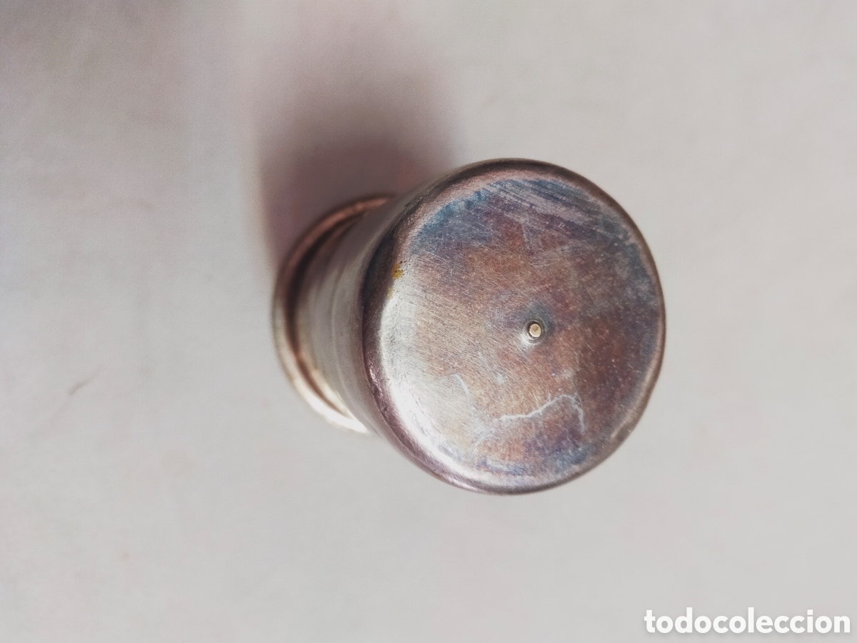 Antig&uuml;edades: VASO DE METAL PLATEADO. 7,5 CM. - Foto 8
