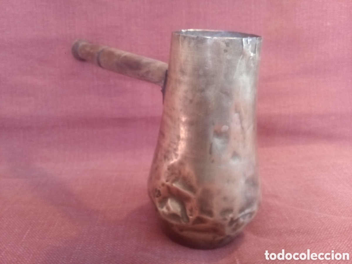 Antig&uuml;edades: CHOCOLATERA LATON - BRONCE - Foto 3