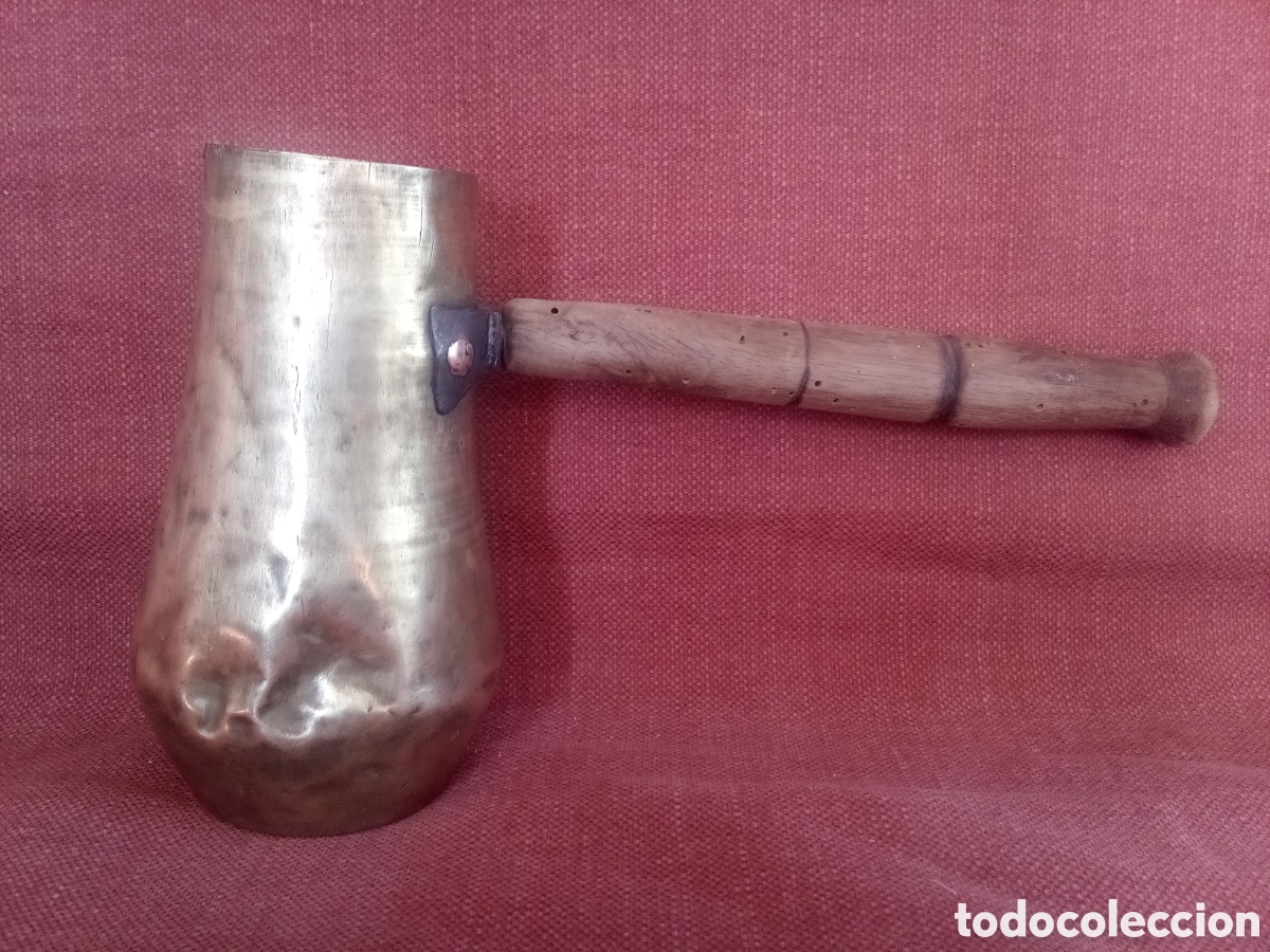 Antig&uuml;edades: CHOCOLATERA LATON - BRONCE - Foto 1