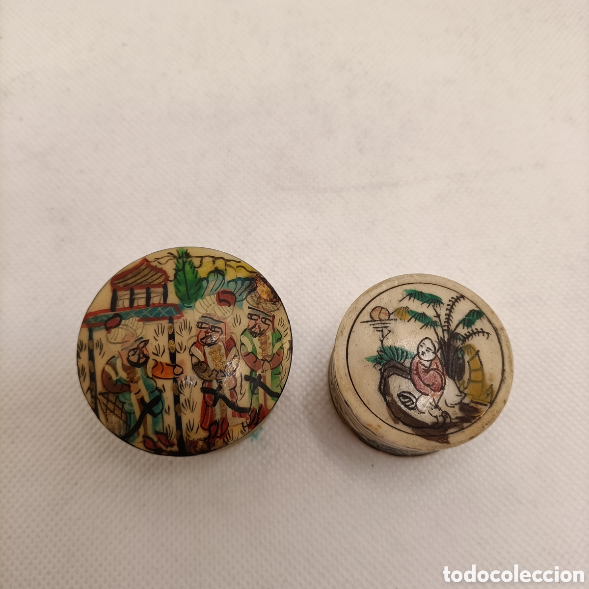Antig&uuml;edades: Dos cajas orientales en hueso - Foto 2