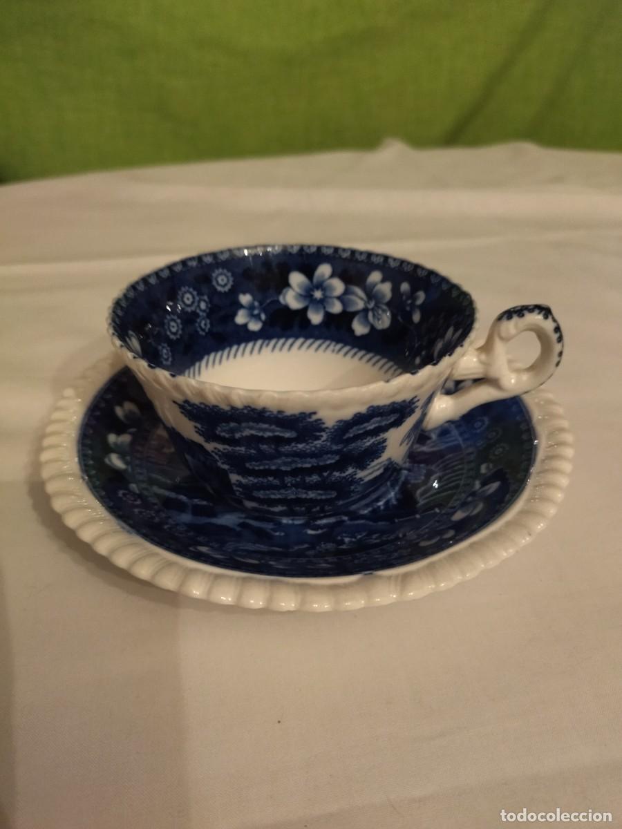 Iluminar Tranvía A bordo antiguo solitario de té de porcelana copeland s - Compra venta en  todocoleccion