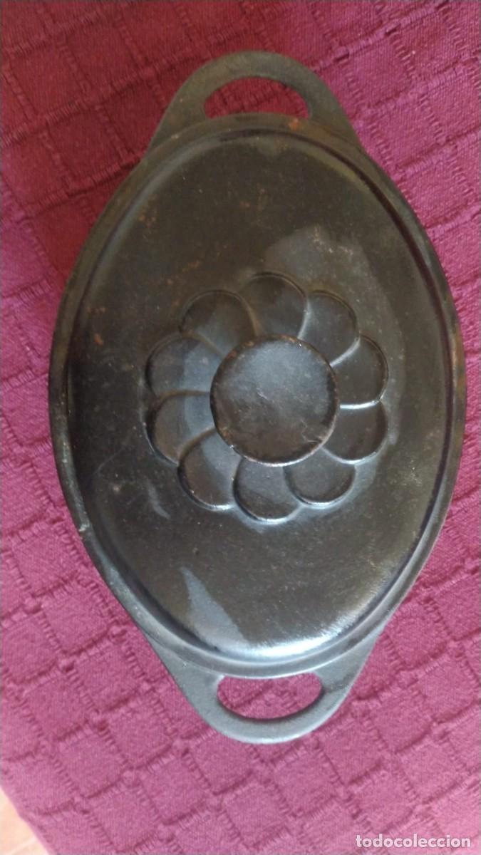 Antig&uuml;edades: Olla hierro fundido ovalada - Foto 2
