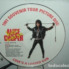 Antigüedades: ALICE COOPER 1991 SOUVENIR TOUR PICTURE DISC INGLES. Lote 402876849