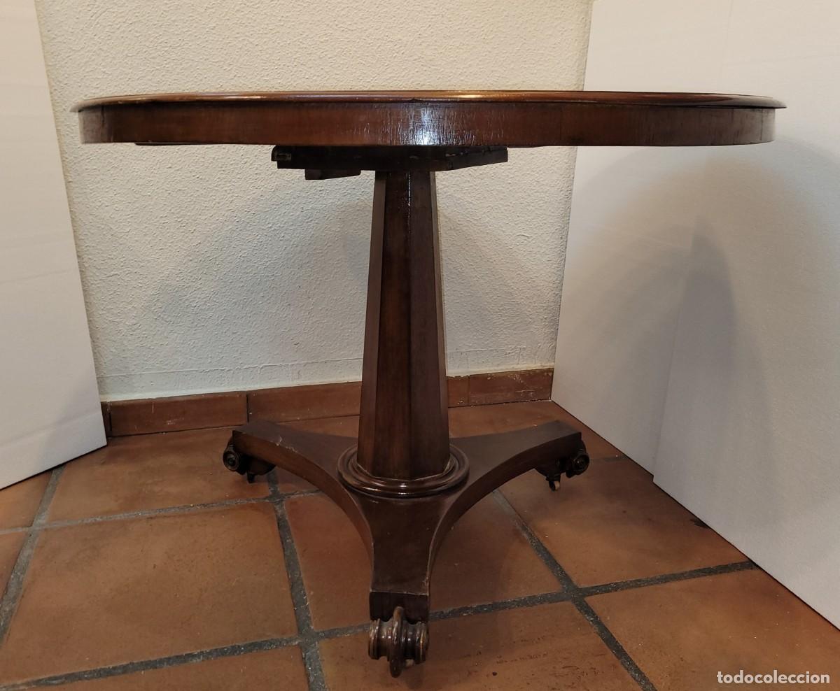 Antig&uuml;edades: Mesa Caoba Regency, siglo XIX &ndash; Inglaterra - Foto 7