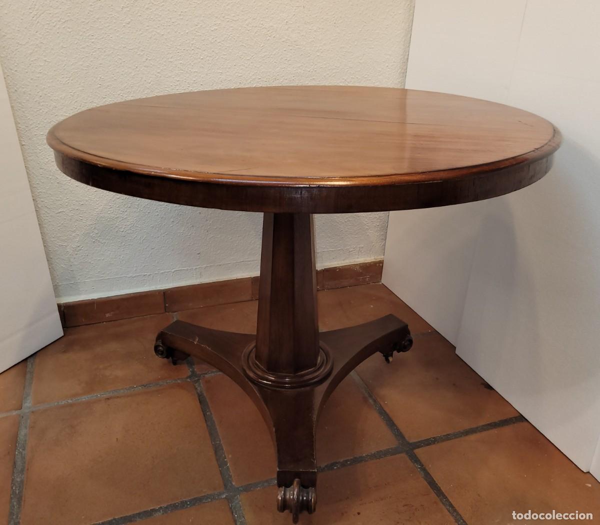 Antig&uuml;edades: Mesa Caoba Regency, siglo XIX &ndash; Inglaterra - Foto 8