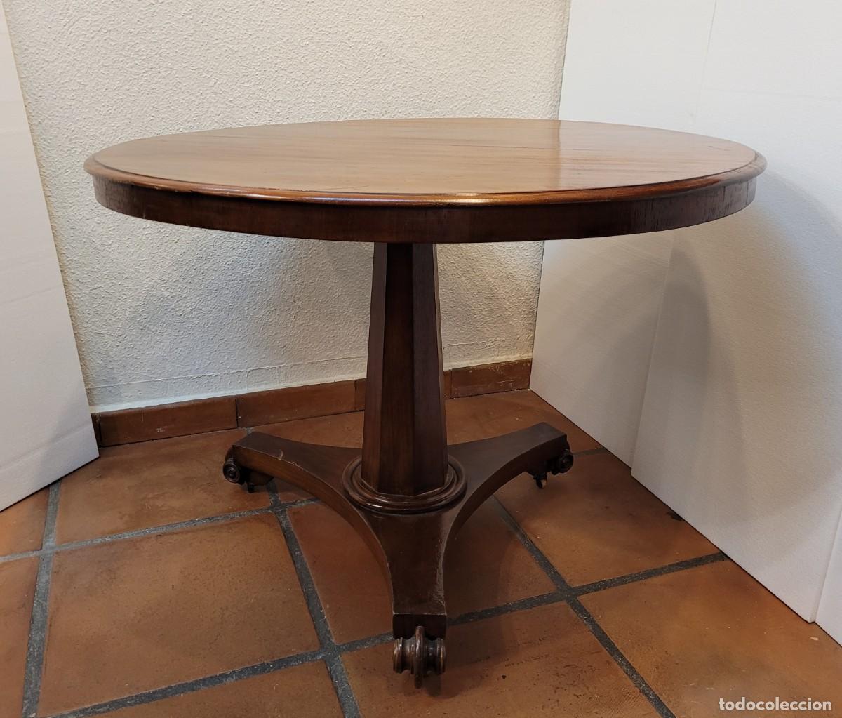 Antig&uuml;edades: Mesa Caoba Regency, siglo XIX &ndash; Inglaterra - Foto 9