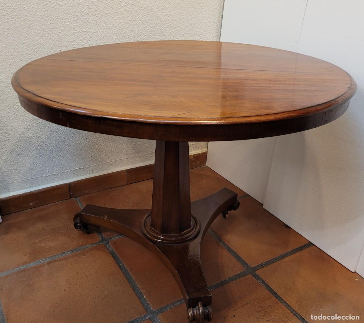 Antig&uuml;edades: Mesa Caoba Regency, siglo XIX &ndash; Inglaterra - Foto 10
