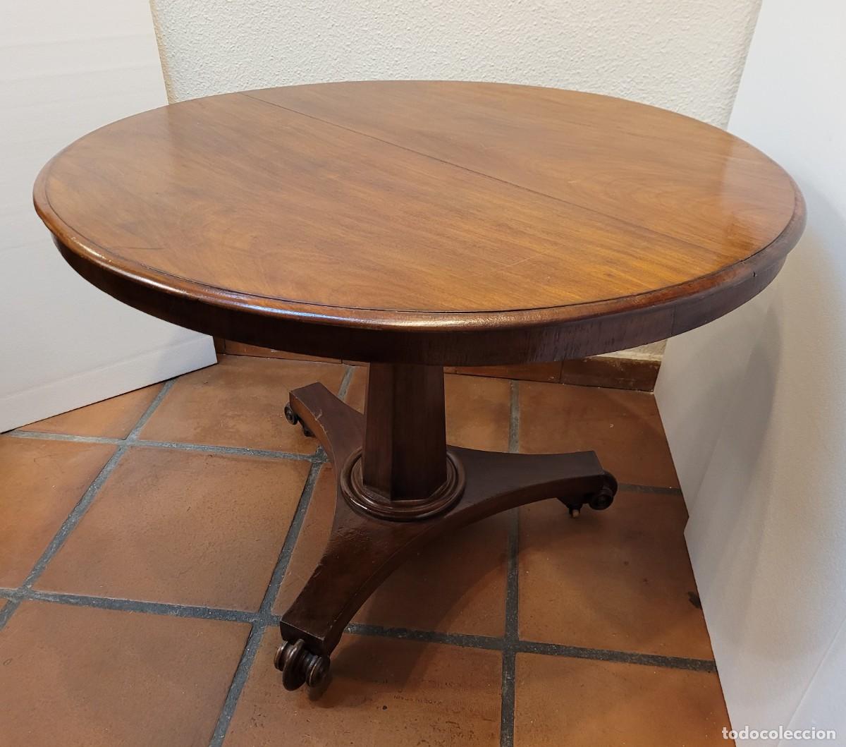 Antig&uuml;edades: Mesa Caoba Regency, siglo XIX &ndash; Inglaterra - Foto 11