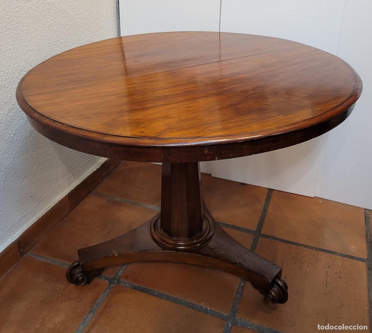 Antig&uuml;edades: Mesa Caoba Regency, siglo XIX &ndash; Inglaterra - Foto 16
