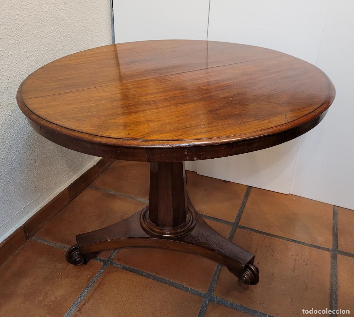 Antig&uuml;edades: Mesa Caoba Regency, siglo XIX &ndash; Inglaterra - Foto 17