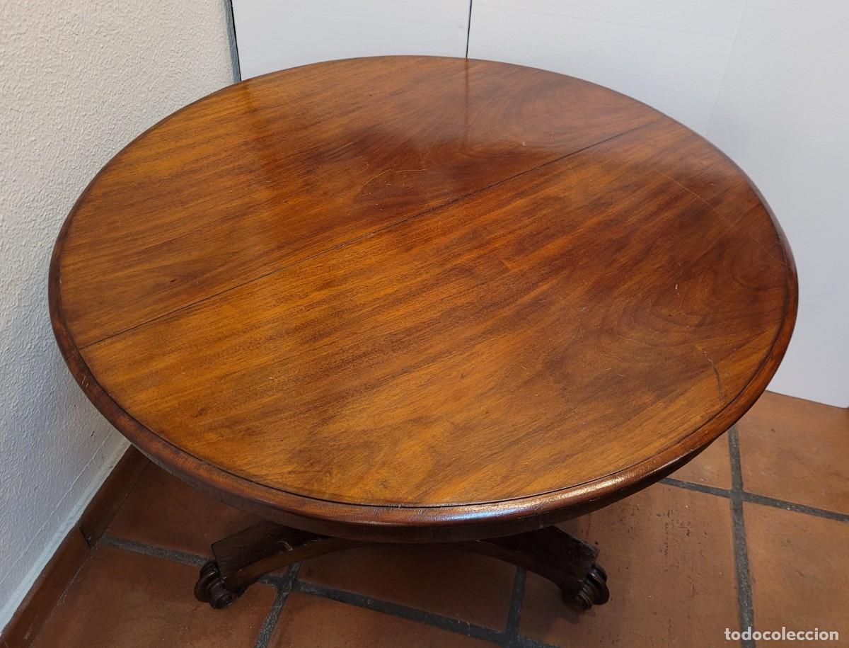 Antig&uuml;edades: Mesa Caoba Regency, siglo XIX &ndash; Inglaterra - Foto 18