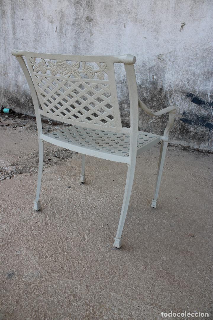 Antig&uuml;edades: silla sill&oacute;n jardin blanco - Foto 3