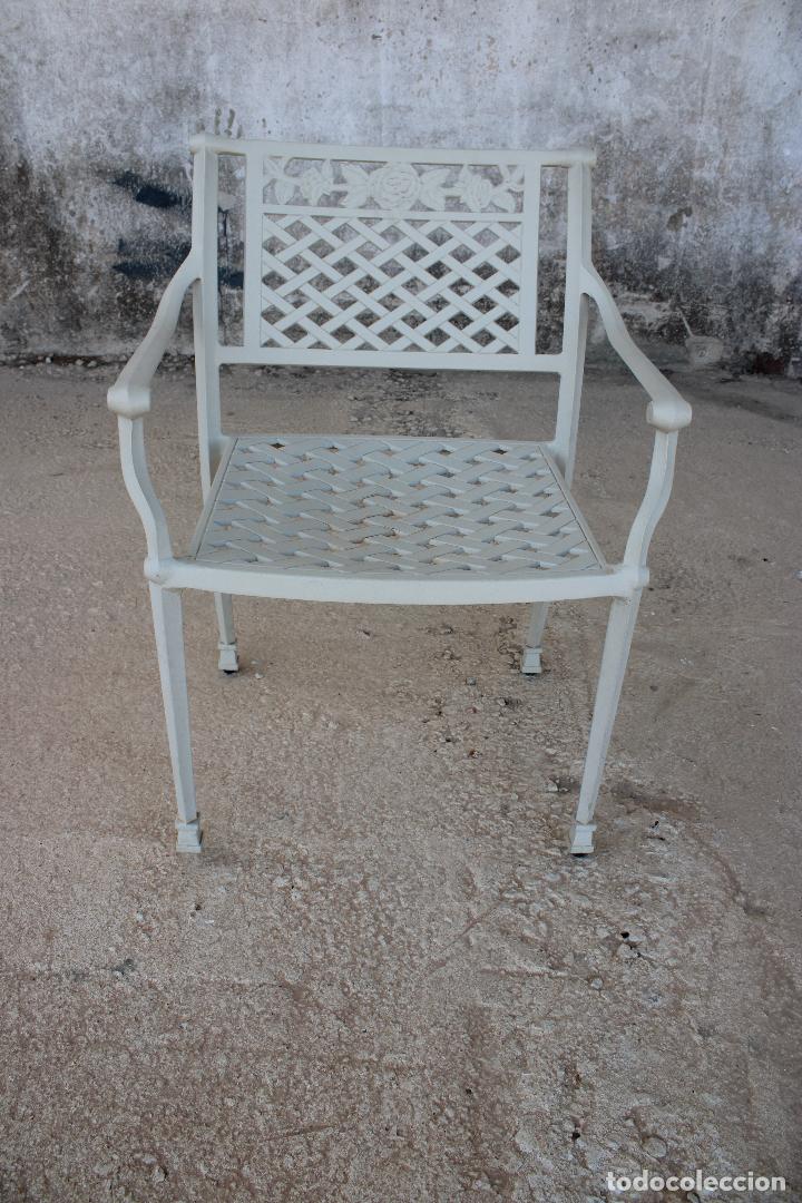 Antig&uuml;edades: silla sill&oacute;n jardin blanco - Foto 1