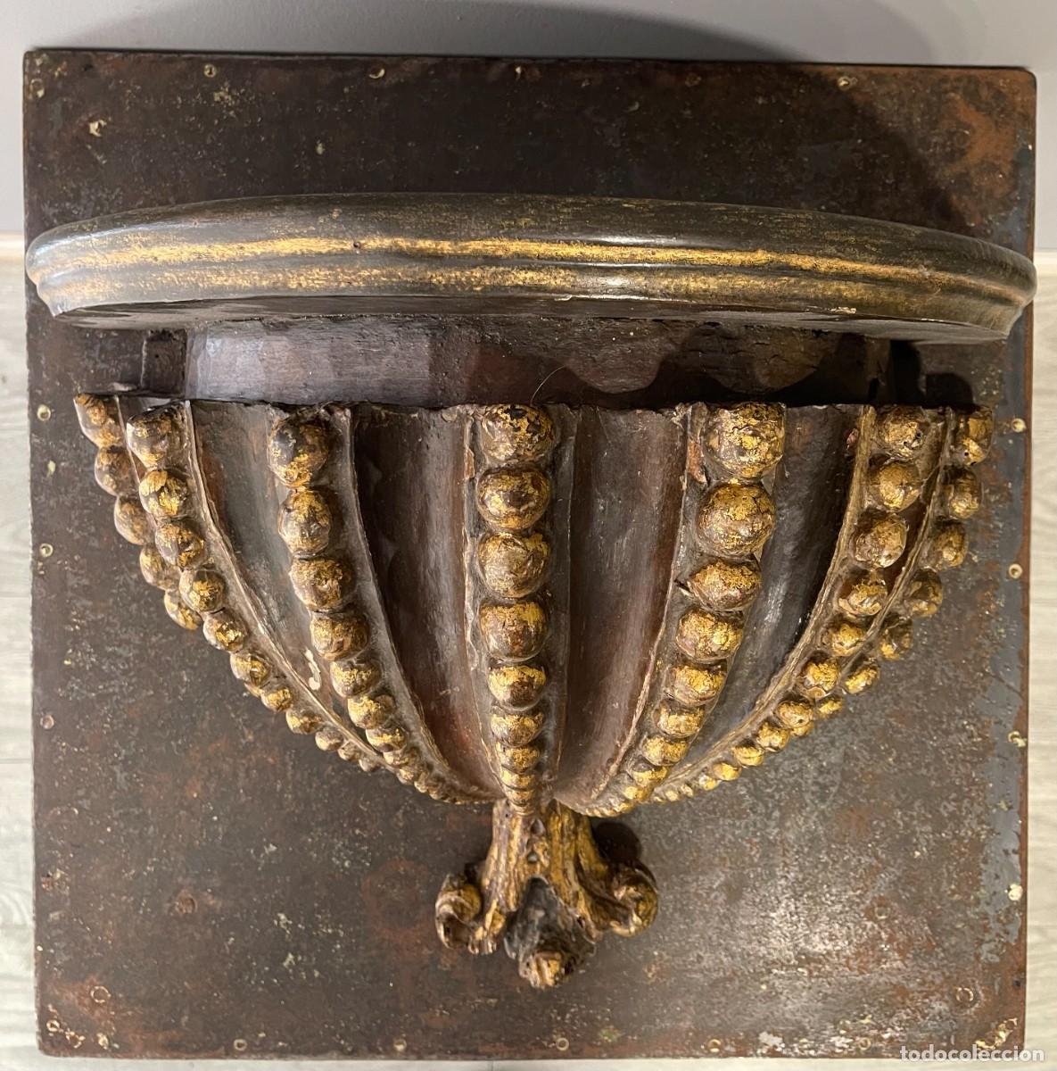 Antig&uuml;edades: Soporte de pared grande barroco antiguo del siglo XVIII, portuguesa