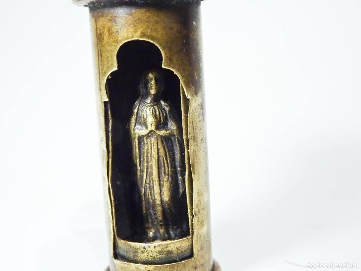 Antig&uuml;edades: Capilla de viaje con Virgen Miniatura - Foto 3