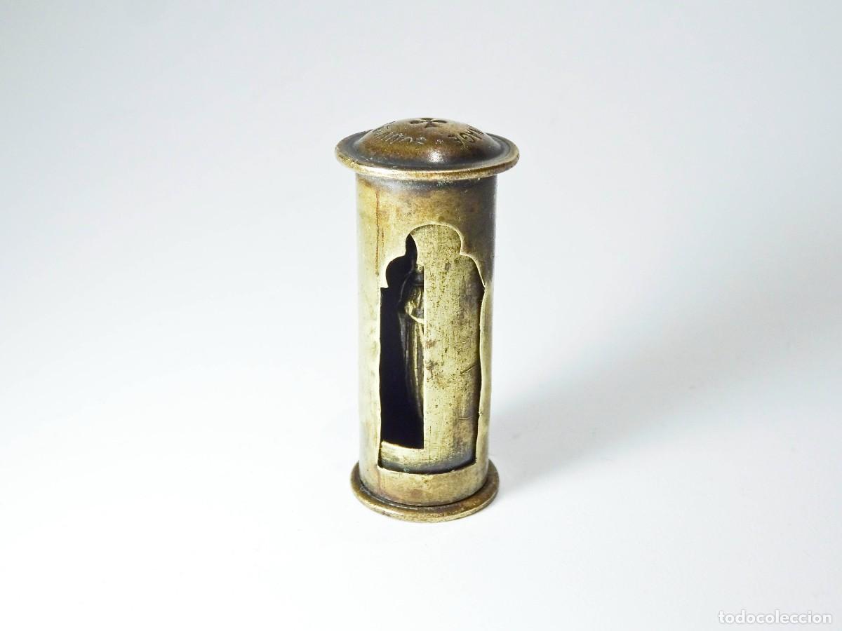 Antig&uuml;edades: Capilla de viaje con Virgen Miniatura - Foto 4