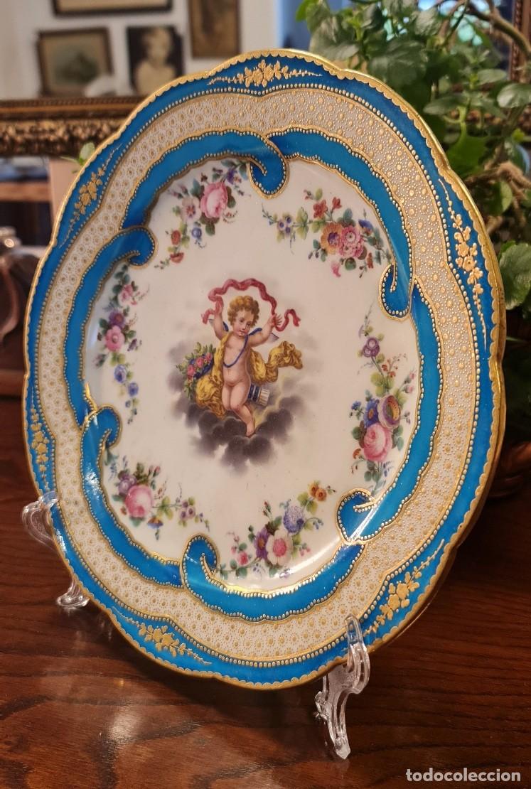 Antig&uuml;edades: Plato Sevres - Foto 4