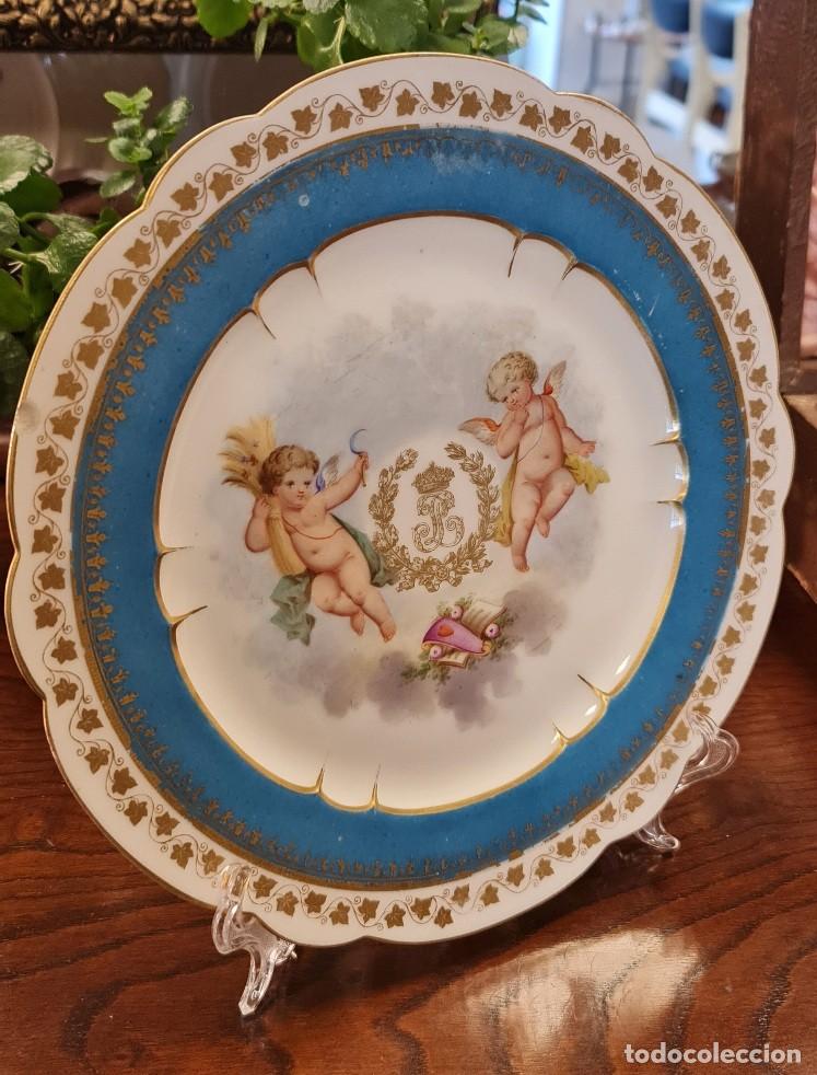 Antig&uuml;edades: Plato Sevres del XIX - Foto 4