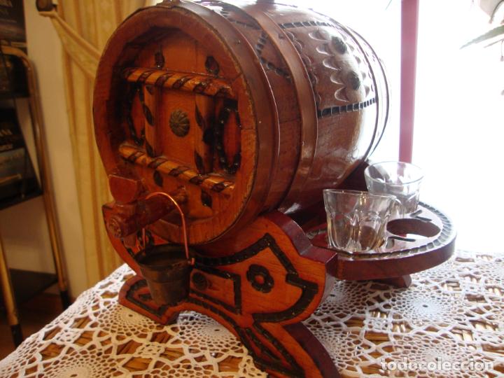 Antig&uuml;edades: barril, peque&ntilde;o de madera - Foto 3