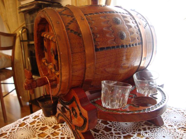Antig&uuml;edades: barril, peque&ntilde;o de madera - Foto 4