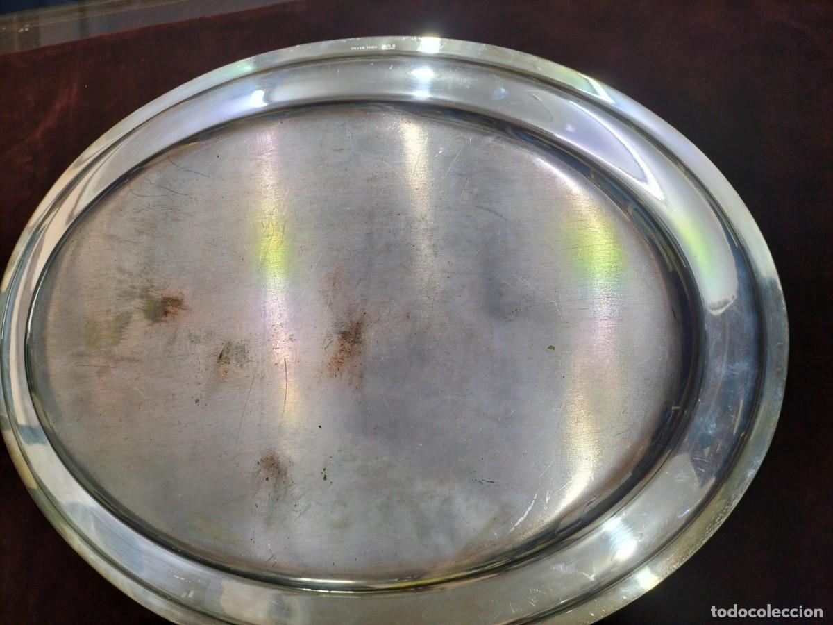 Antig&uuml;edades: Bandeja plateada - Foto 4