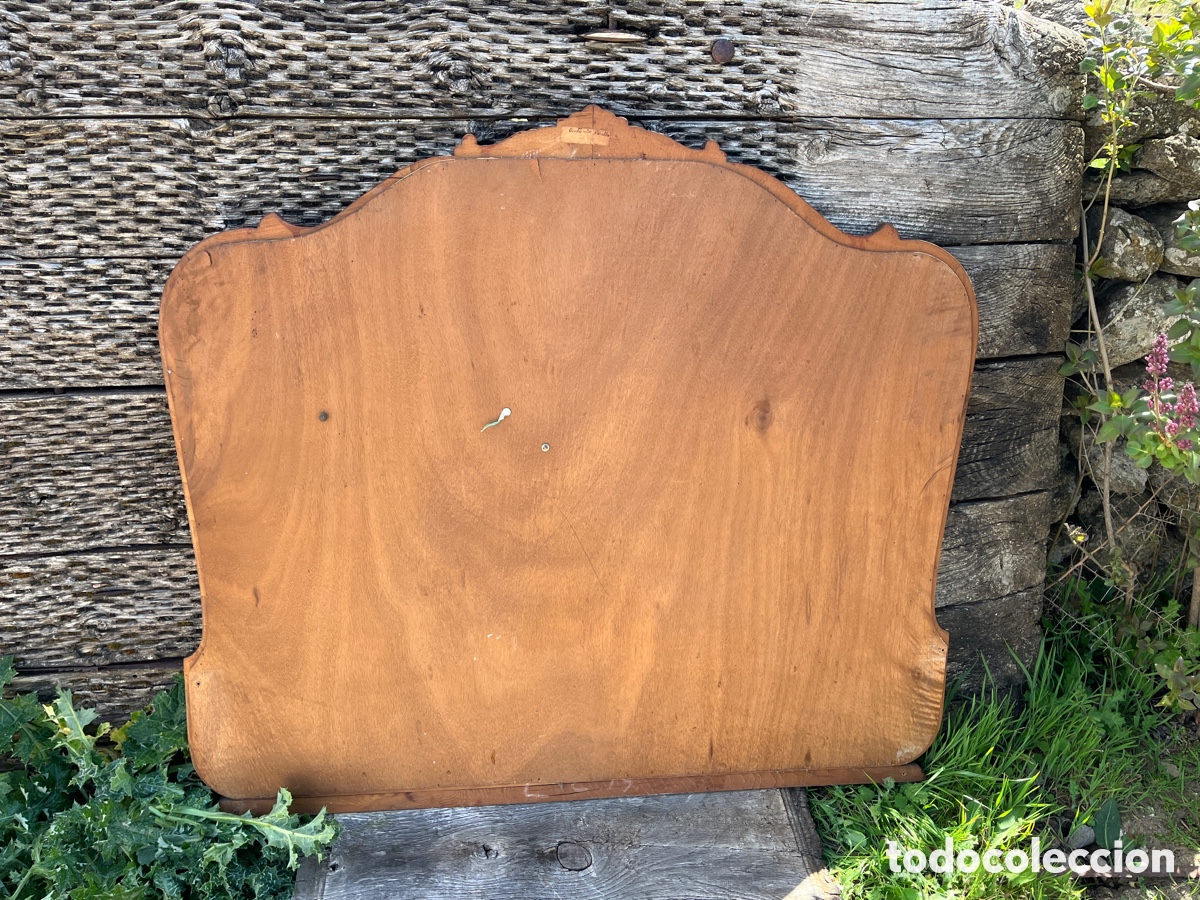 Antig&uuml;edades: W Espejo de madera biselado con copete. - Foto 12