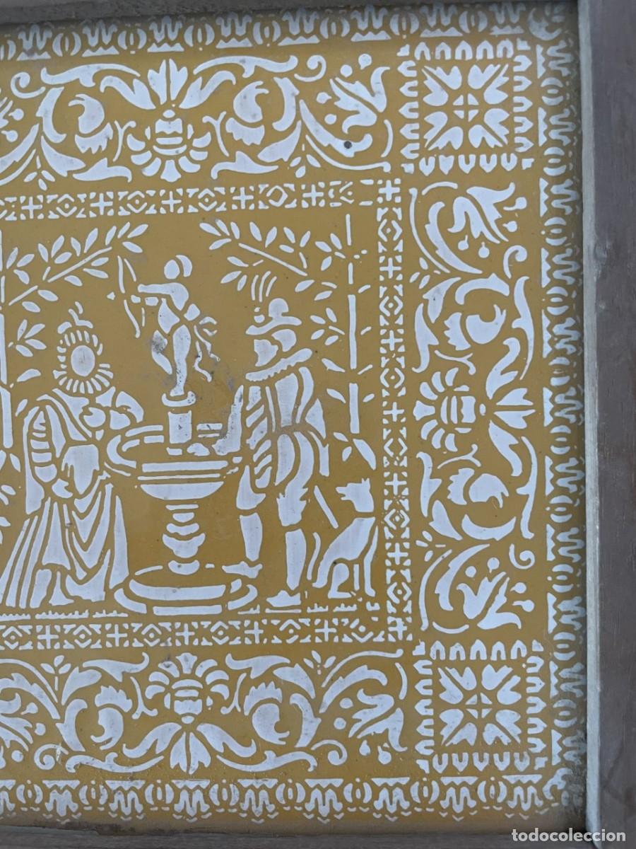 Antig&uuml;edades: Antiguo azulejo enmarcado - Foto 4