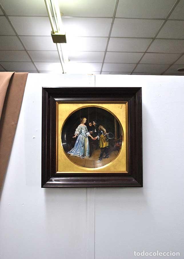 Antig&uuml;edades: CUADRO PORCELANA ALGORA - Foto 1