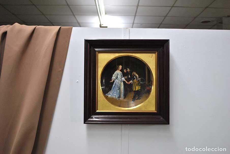 Antig&uuml;edades: CUADRO PORCELANA ALGORA - Foto 6