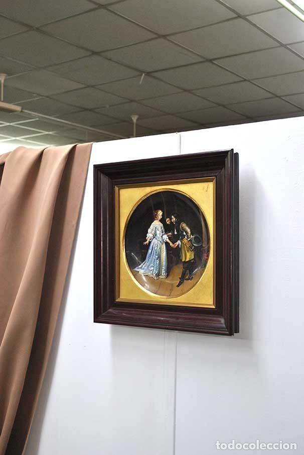 Antig&uuml;edades: CUADRO PORCELANA ALGORA - Foto 7
