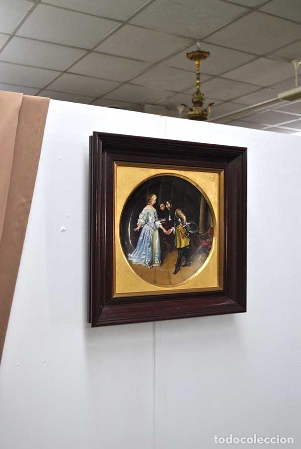 Antig&uuml;edades: CUADRO PORCELANA ALGORA - Foto 8