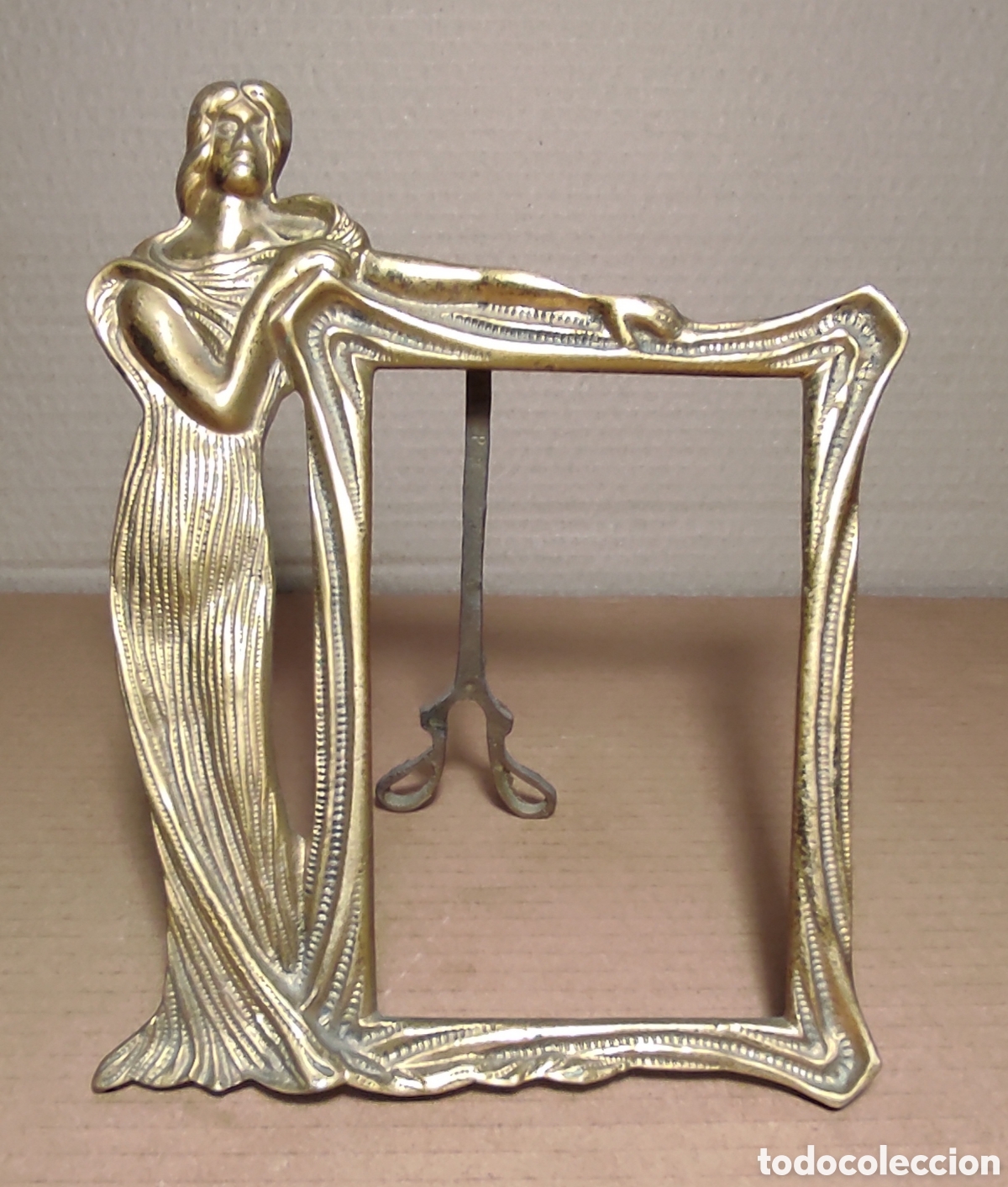 Antig&uuml;edades: ANTIGUO MARCO MODERNISTA - BRONCE - Foto 2