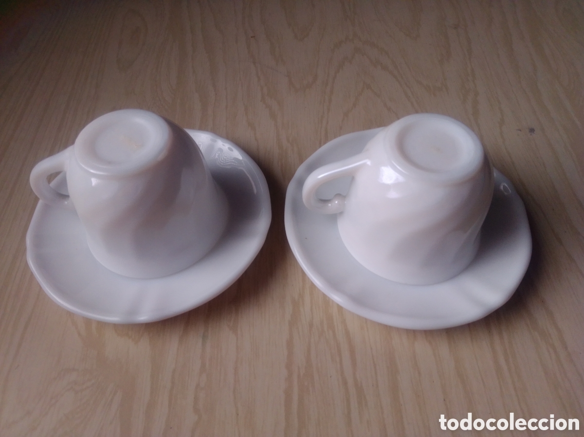 Antig&uuml;edades: 2 TAZAS/PLATO CAF&Eacute; ARCOPAL (2x4&euro;) - Foto 4