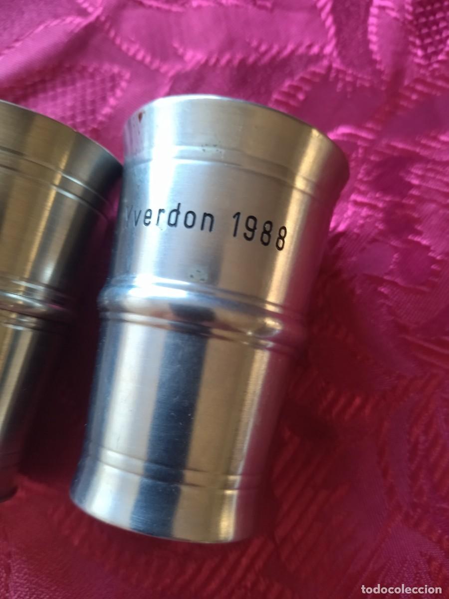 Antig&uuml;edades: Lote de 2 vasos de esta&ntilde;o. - Foto 5