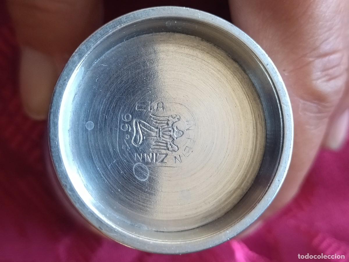 Antig&uuml;edades: Lote de 2 vasos de esta&ntilde;o. - Foto 7