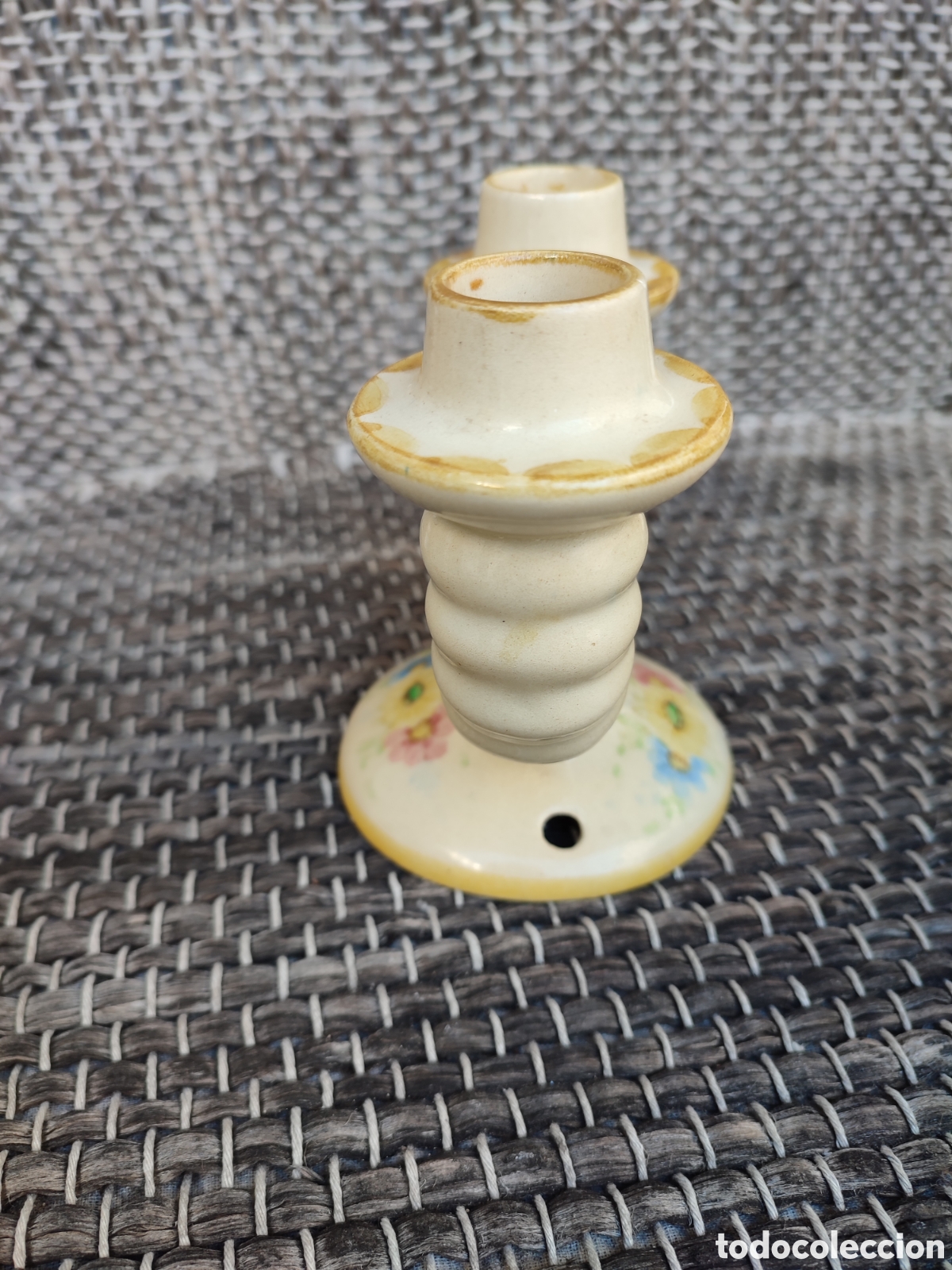 Antig&uuml;edades: Antiguo candelabro peque&ntilde;o - Foto 2
