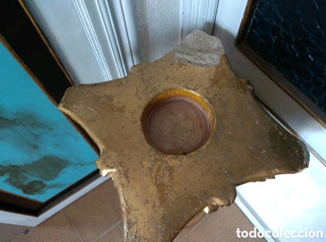 Antig&uuml;edades: COLUMNA CAPITEL DORADO - Foto 4