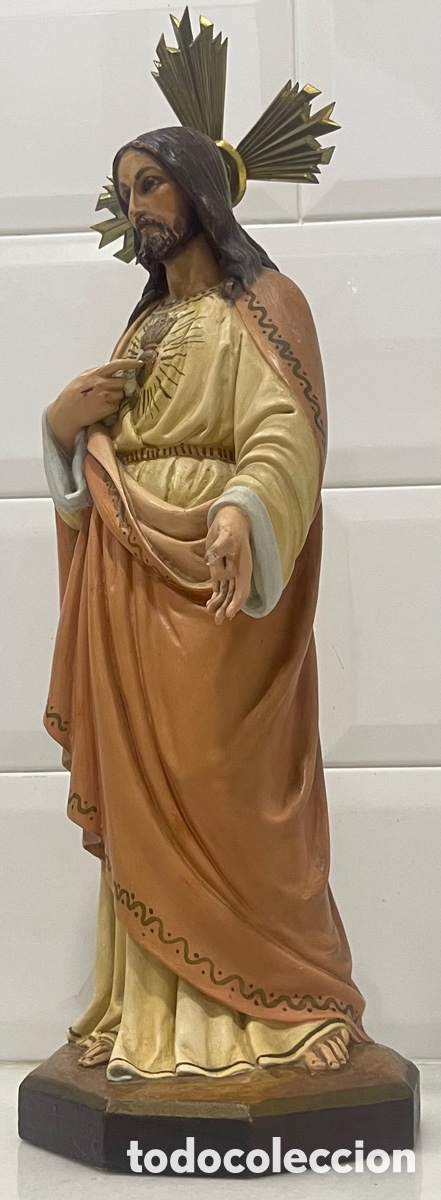 Antig&uuml;edades: ANTIGUO SAGRADO CORAZ&Oacute;N DE JES&Uacute;S DE OLOT - Foto 2