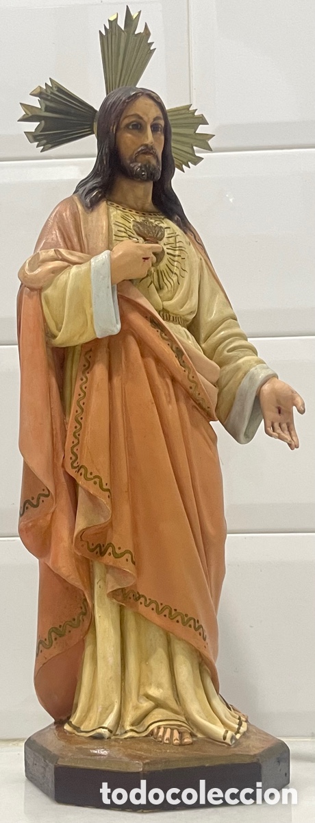Antig&uuml;edades: ANTIGUO SAGRADO CORAZ&Oacute;N DE JES&Uacute;S DE OLOT - Foto 3