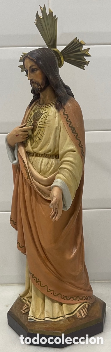 Antig&uuml;edades: ANTIGUO SAGRADO CORAZ&Oacute;N DE JES&Uacute;S DE OLOT - Foto 7