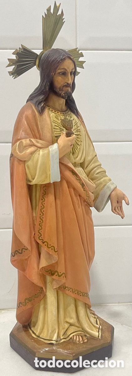Antig&uuml;edades: ANTIGUO SAGRADO CORAZ&Oacute;N DE JES&Uacute;S DE OLOT - Foto 8