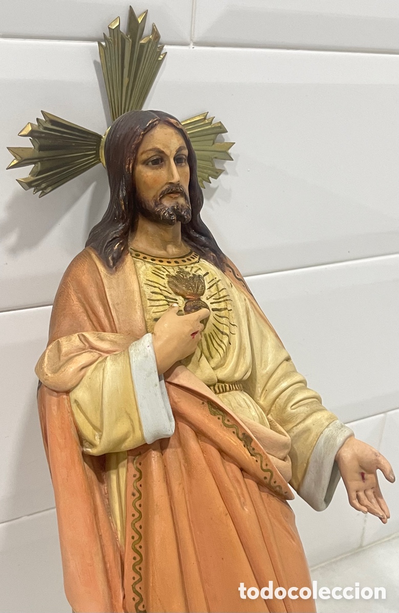 Antig&uuml;edades: ANTIGUO SAGRADO CORAZ&Oacute;N DE JES&Uacute;S DE OLOT - Foto 11