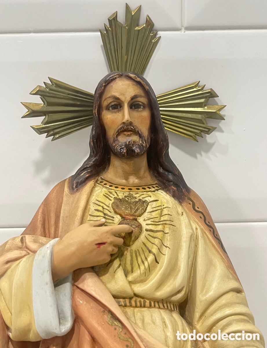 Antig&uuml;edades: ANTIGUO SAGRADO CORAZ&Oacute;N DE JES&Uacute;S DE OLOT - Foto 15