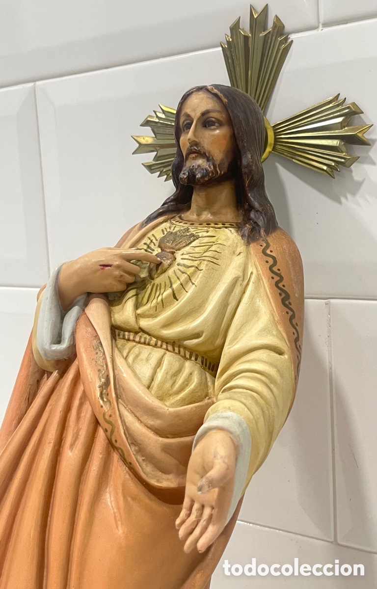 Antig&uuml;edades: ANTIGUO SAGRADO CORAZ&Oacute;N DE JES&Uacute;S DE OLOT - Foto 19