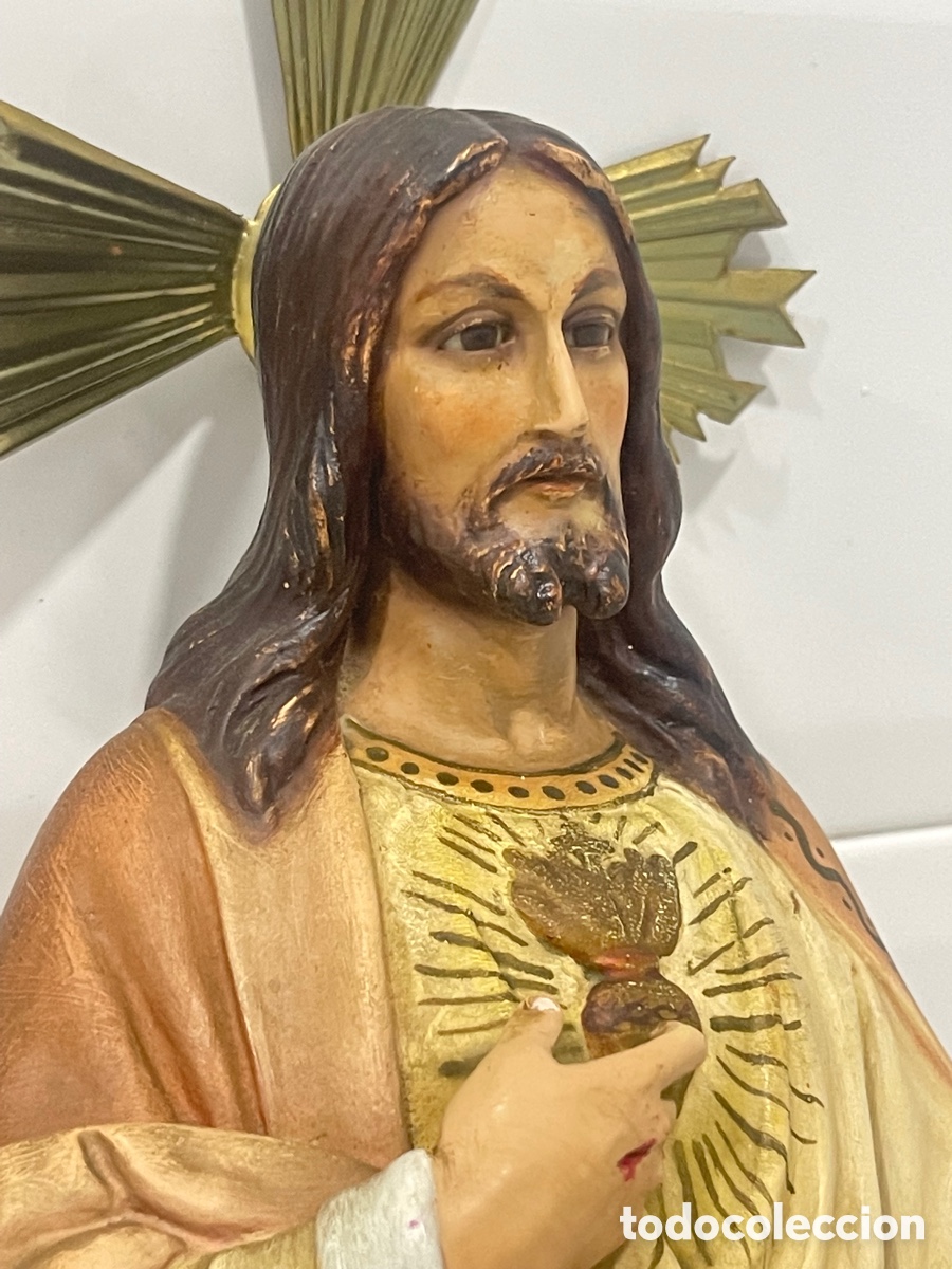 Antig&uuml;edades: ANTIGUO SAGRADO CORAZ&Oacute;N DE JES&Uacute;S DE OLOT - Foto 24
