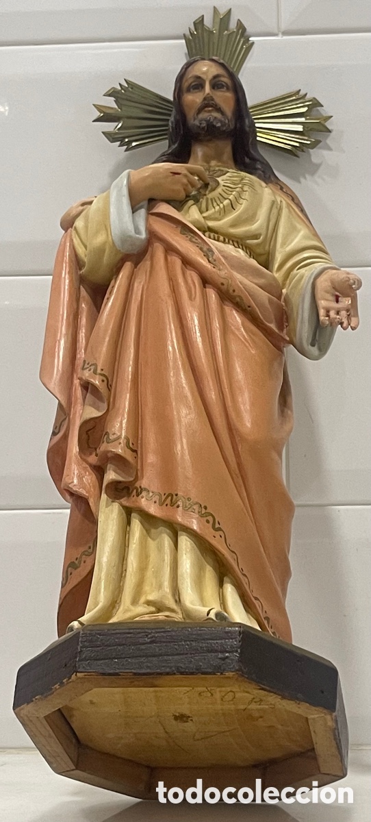 Antig&uuml;edades: ANTIGUO SAGRADO CORAZ&Oacute;N DE JES&Uacute;S DE OLOT - Foto 25