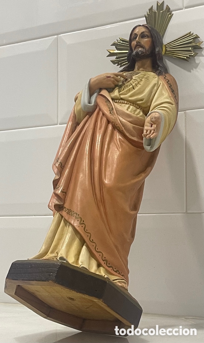 Antig&uuml;edades: ANTIGUO SAGRADO CORAZ&Oacute;N DE JES&Uacute;S DE OLOT - Foto 28
