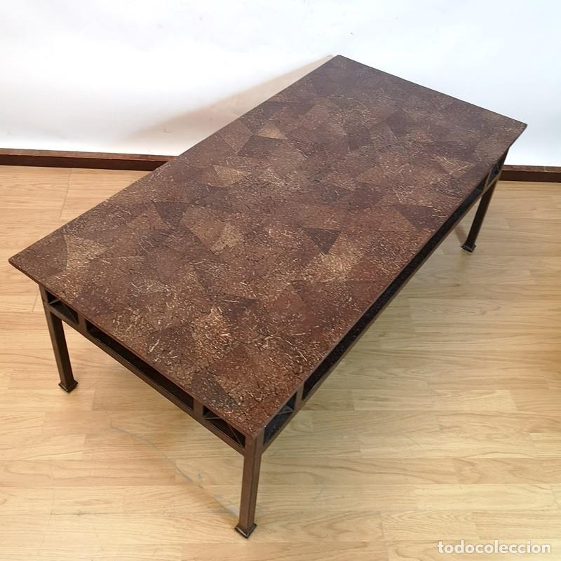 Antig&uuml;edades: Mesa Auxiliar Tapa de Coco - Foto 3